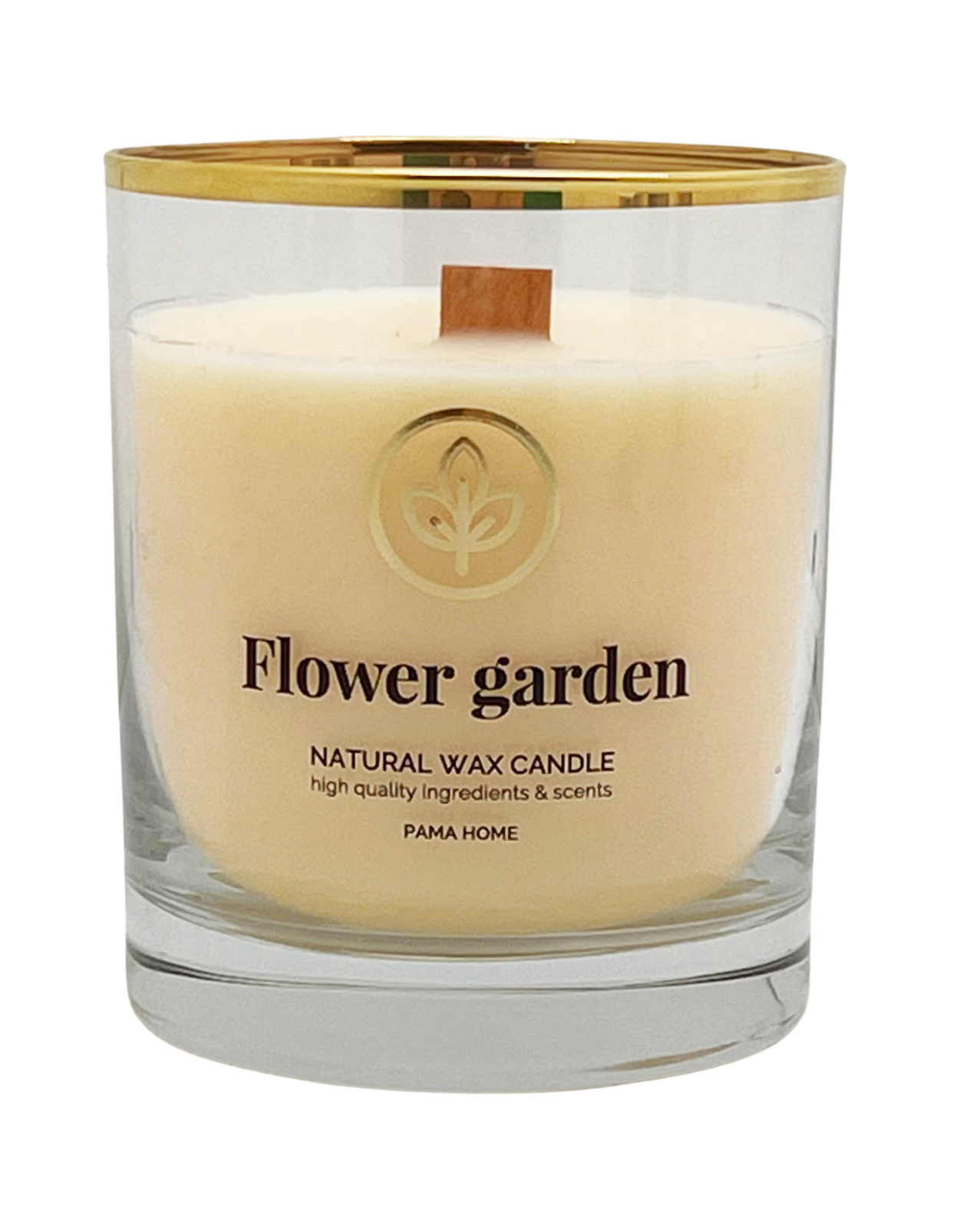 CANDELA ORGANIC FLOWER GARDEN 250gr profumazione gardenia e peonia – Pama  Candle